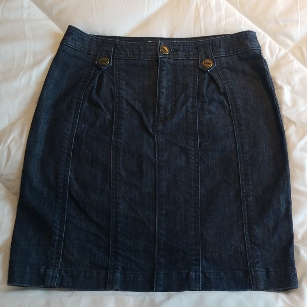 Anthropologie denim skirt